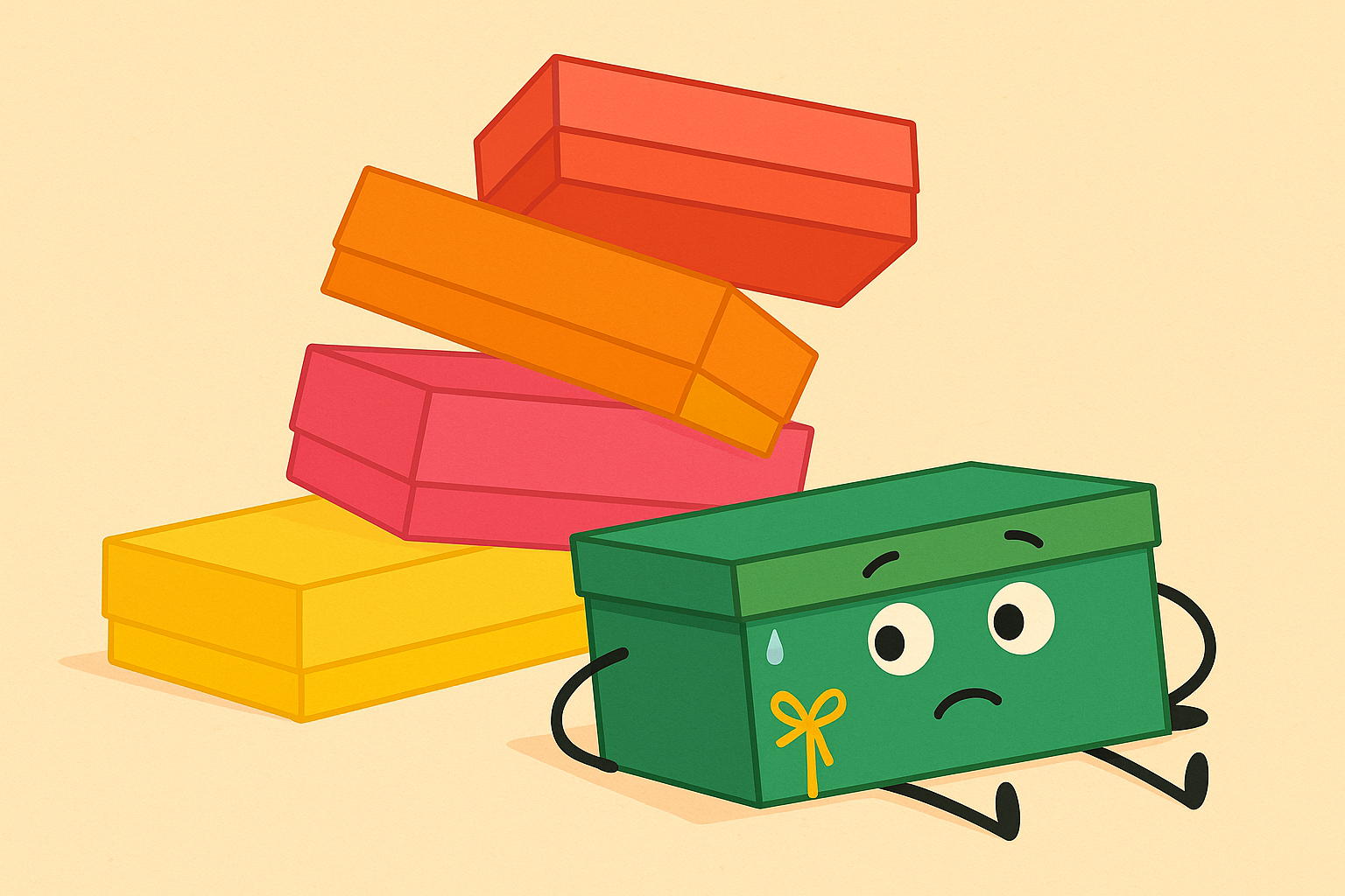 📦 “Xếp hộp như xếp người yêu – nhẹ nhàng thôi!”